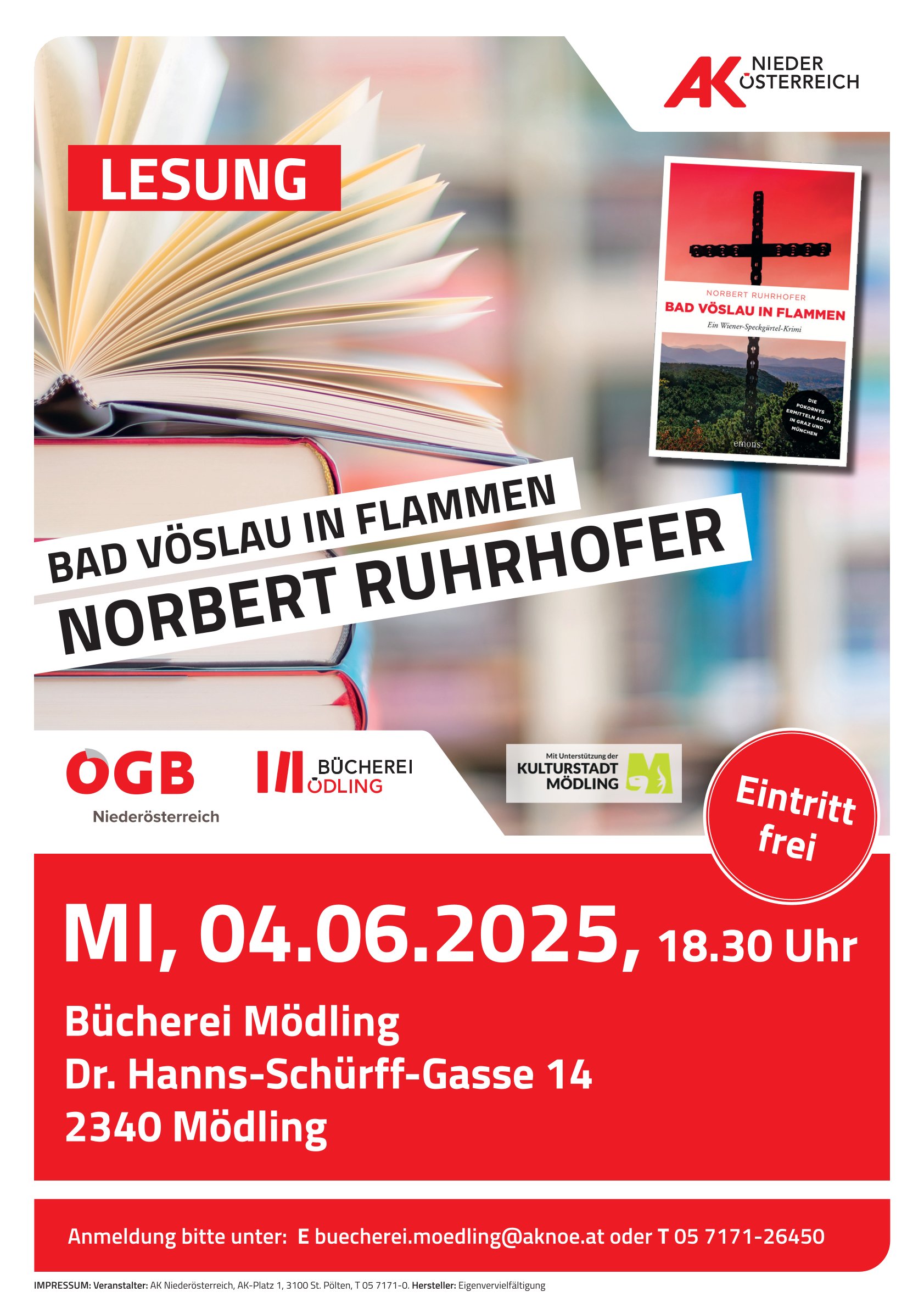 A3 Plakat Lesung Ruhrhofer2025